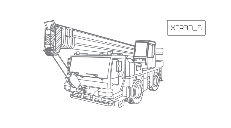 Короткобазный кран XCMG XCR30_S