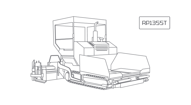 RP1355T Асфальтоукладчик XCMG RP1355T